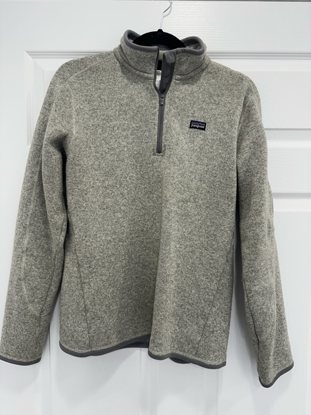 Patagonia Better Sweater Women’s Heather Gray Quarter-Zip Fleece Pullover